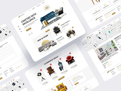 Maynooth Furniture - UI Design behance branding color design e commerce furniture interactive maynooth product design responsive ui ui ux ux visual design