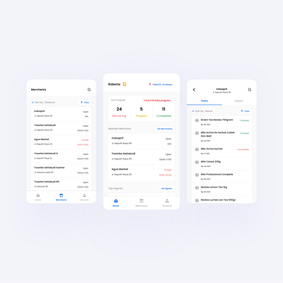 Task Force Management app availability checklist data design foodstuff goods groceries inventory merchant mobile apps mobile ui stock stock management surveyor task task force task management ui ux