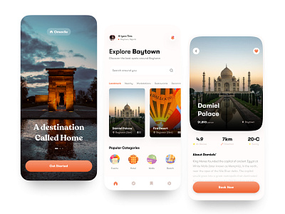 Travel in style app branding crypto design dream illustration mobile nft tours travel trip ui vacation