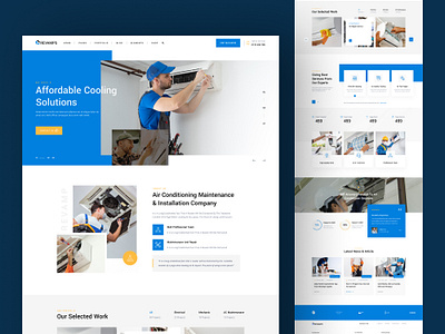 AC Servicing & Handyman WordPress Theme ac service ac service design ac servicing best wordpress theme branding design handyman service handyman service design handyman service wordpress theme landing page mechanic design smarthome design ui uidesign uiux website design wordpress wordpress design wordpress theme wordpress website