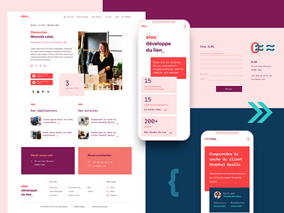 🧑‍💻 Elao — development agency agency atelier design grid site ui uiux ux web design webdesign website