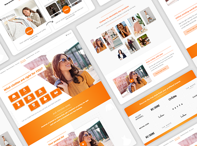 Rebutia landing page - desktop version branding clothes clothes website colors design graphic design modern new look ui ux web design