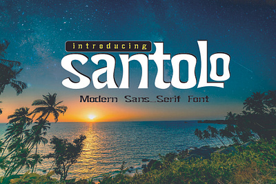 Santolo Font branding decorative design displayfont font graphic design illustration logo sansarif typography