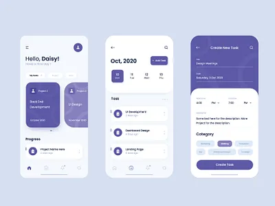 Task Managment app design icon illustration ui ux vector