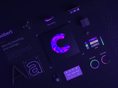 Crescent - Branding #2 10clouds 3d 3d animation 3d art animation app branding c c4d cinema 4d crescent design graphic design illustration logo mobile motion graphics