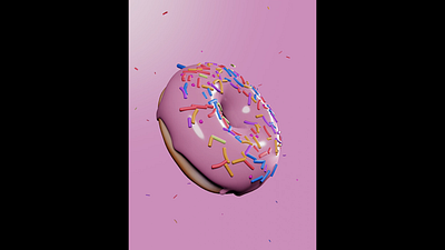 3D donut render using blender 3d animation blender donut rendering