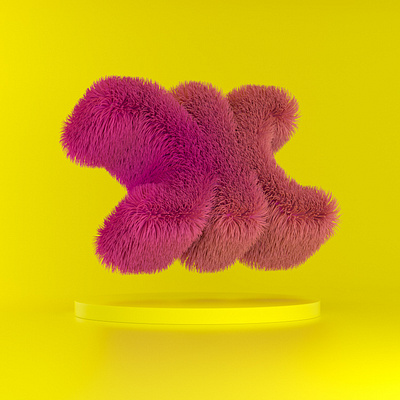 Day 9 letter Zhe (Ж ж) 3d design illustration lettering