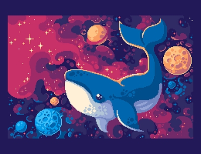 I dreamt of happiness being infinite design digital art illustration pixel art retro