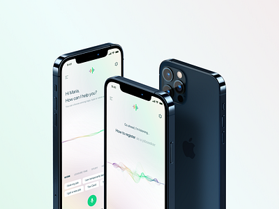 AI Voice Assistant App - Light ai app assistant design ios mobile ui ux voice voice search