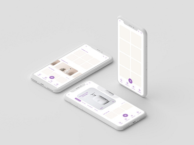 high fidelity wireframes - skin care mobile app app care design home homescreens skin skincare ui uidesign ux wireframes