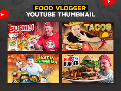 Food Review Youtube thumbnail banner branding cover designyoutube thumbnail food blogging food review food review youtube thumbnail food reviewer food vlogger food youtube thumbnail logo thumb thumbnail thumbnail design thumbnails ui youtube youtube thumbnails