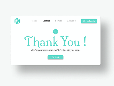 Thank you page UI design get touch information thank you thank you page thank you page ui thank you ui ui ux
