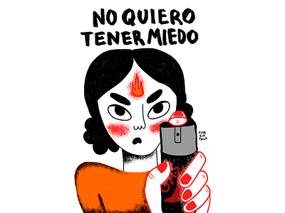 8M - NO QUIERO TENER MIEDO concept art digital draw digital illustration draw drawing illustration ilustracion