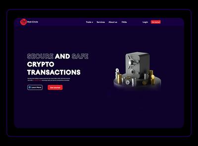 Crypto exchange landing page for web crypto crypto landing page graphic design ui ui design