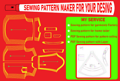 sewing pattern maker pattern design PDF clothing pattern apparel clothing pattern clothing pattern make clothing sketch clothing tech pack design garments pattern garments tech pack illustration pattern sewing pattern make