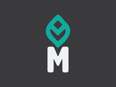 Marion Landscaping Logo branding green icon landscaping leaf logo m modern