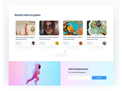 Resent news & posts cards desktop form forms interface new news post product resent ui uiux ux web