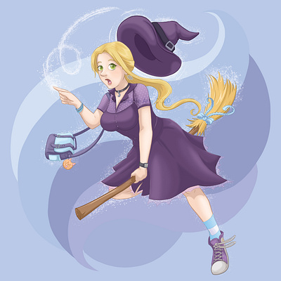 Sabrina the Teenage Witch - Inspired witch goth illustration pastel photoshop purple sabrina sabrina the teenage witch teenage witch