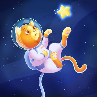Catober - Space cat cat catober cute furry illustration photoshop space space cat