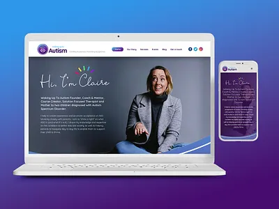 Waking Up to Autism - Responsive Website Design branding design ui web design website