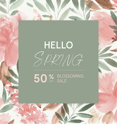 Spring Sale Banners Options for Children Luxury Clothing Shop attractive beautiful blossom branding colors design flowers graphic design illustration illustrator vector