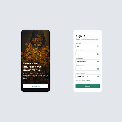 Signup screen app dailyui design iudesign mobile design mobile ui mobileappdesign ui