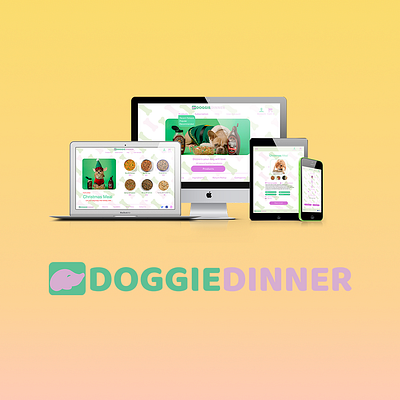 Doggiedinner branding graphic design ui ux