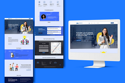 Company Overview Simple Website Design branding graphic design ui