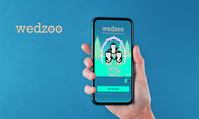 Wedzoo app branding design graphic design illustration typography ux