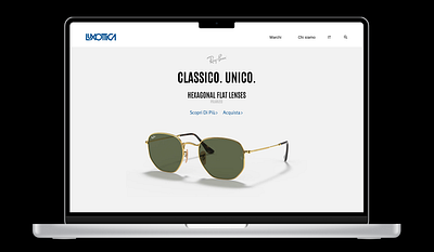 Landing Page for Luxottica adobexd amazon app branding button buy daily 100 challenge dailyuichallenge design figma google illustration logo luxottica rayban show more ui ux web