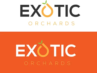 EXOTIC ORCHARDS LOGO DESIGN 3d branding food food brand logo idea idea logo logo design motion graphics