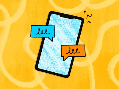 Day 15 — Technology design illustration messaging procreate technology