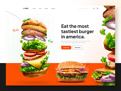 Food Website Header Design By Imtiazux🔥 On Dribbble