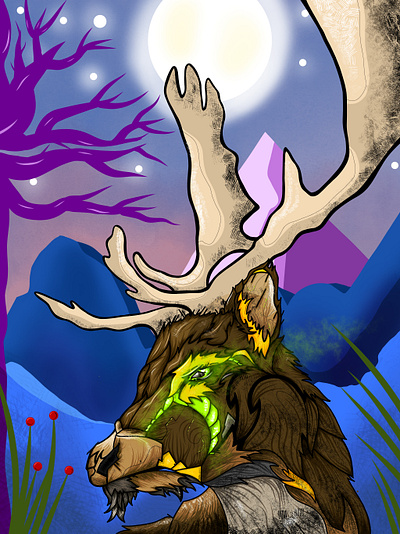 Project Deer adventure animal animalart artist artwork branding commission cool creative deer design digital fun graphic design illustration vector