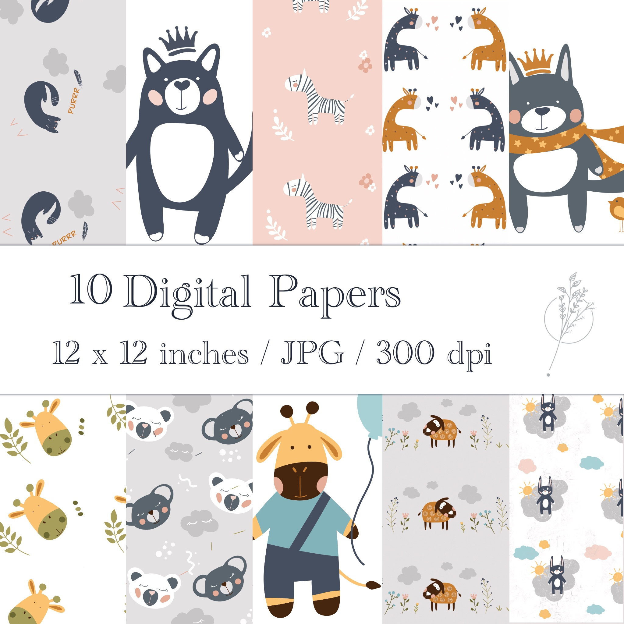 Example of Scandinavian Style Kids Pattern
