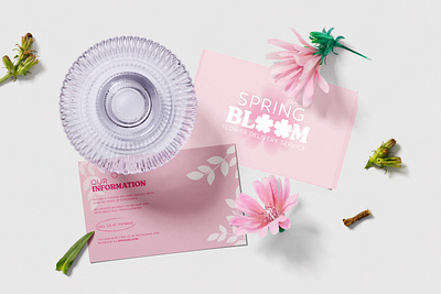 Spring Bloom - Flower Delivery Service branding design graphic design logo typography vector