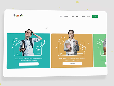 LTS Education - Details animation dark ui design details details page e learning ecommerce education free ui kit george samuel illustration interaction landing page learning logo lts morphing school