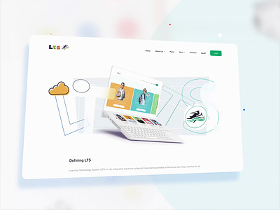 LTS e-learning - About about animation dark ui design e learning ecommerce education free ui kit george samuel illustration interaction landing page logo lts school