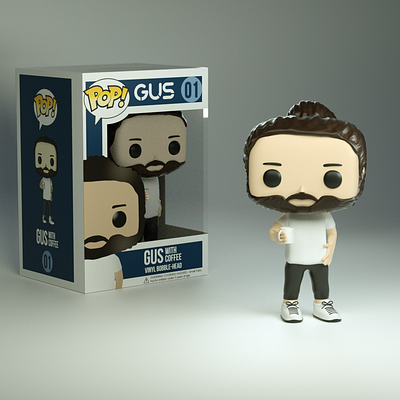 GUS Funko Pop 3d 3d character 3d design 3d modeling 3d render 3d rigging cg cg art character cinema 4d funko funko pop octane product render