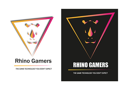 Rhino game Brand design graphic design illustration logo