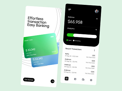Banking Mobile app app bank bank app banking app card finance app mobile mobile app money transaction ui uiux wallet