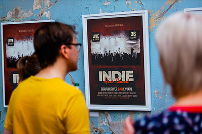 Indie Music Concert band best seller concert design flyer indie indie music music poster template