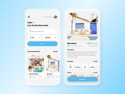 Hotel Booking dailyui dailyui67 hotel hotelbooking mobileapp mobiledesign ui