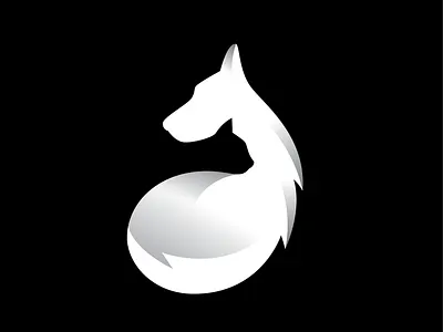 Cat & Dog negative space rebound animal animal clinic animal hospital black and white cat classy design dog emblem logo logo design logotype neat negative space pet shop pets simple symbol