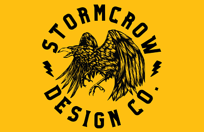 Stormcrow Design Company branding cartoon design graphic design illustration logo t shirt vector