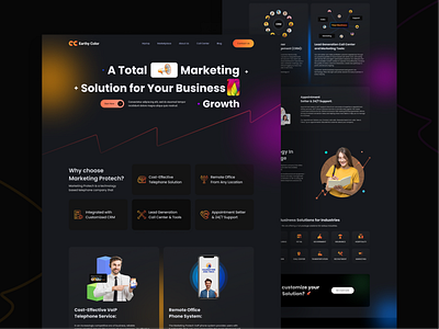 Marketing Agency Website agency branding business company digital marketing home page landing page online marketing promotion social media ui ux web design website