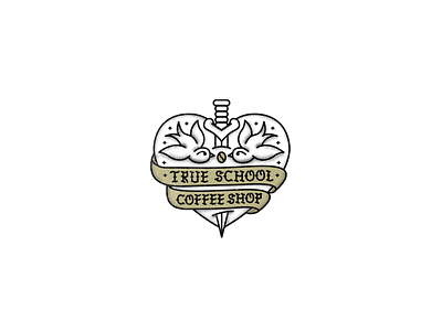 Coffee Shop Logo brand branding coffee shop craft craft logo crest crest logo design illustration logo logo design logo designer oldschool oldschool logo retro logo tattoo tattoo style vector vintage logo