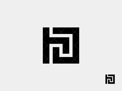 HJ Logo branding design graphic design h hj hj logo hj monogram icon identity illustration j jh jh logo jh monogram lettermark logo logo design logotype monogram typography