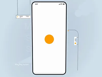 MAYDAY roadside assistant - Splash screen animation dark ui design ecommerce free ui kit george samuel illustration interaction landing page logo mayday roadside assistant splash screen