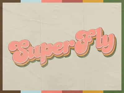 70's Style Retro Type graphic design nostalgia photoshop retro type type design typography